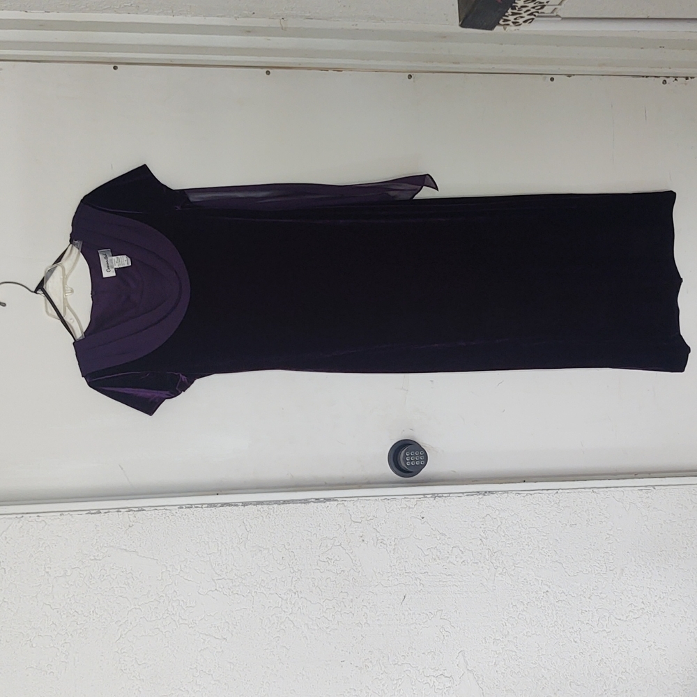 New purple velvet evening gown size 6